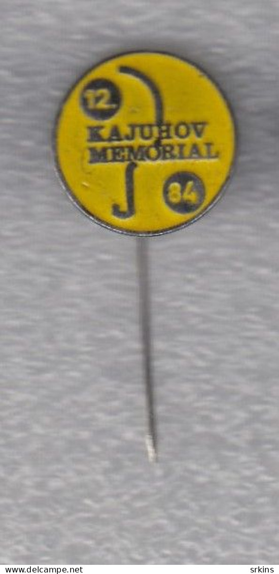 Pin Badge 12.  KAJUHOV Memorial 1984 Table Tennis Club Tournament Slovenia Yugoslavia Tischtennis Tennis De Table - Table Tennis