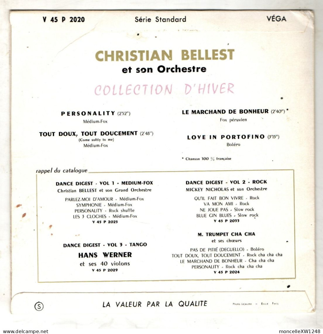 Christian Bellest - 45 T EP Personality (1959) - 45 T - Maxi-Single