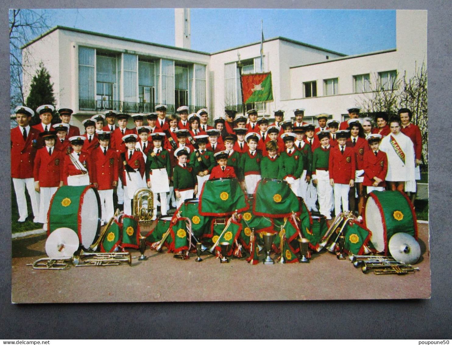 CP 93 Seine Saint Denis  REVEIL DE LE BLANC MESNIL -  Fanfare  Et Majorettes Clique Tambours Et Trompettes  1970 - Le Blanc-Mesnil