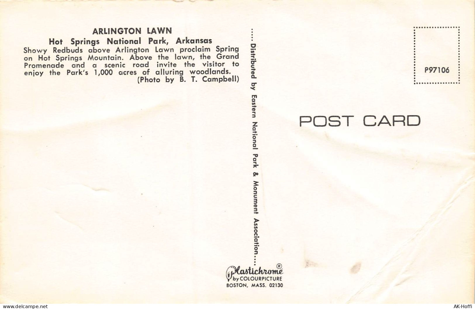 ARLINGTON LAWN P97106 Hot Springs National Park, Arkansas - Hot Springs