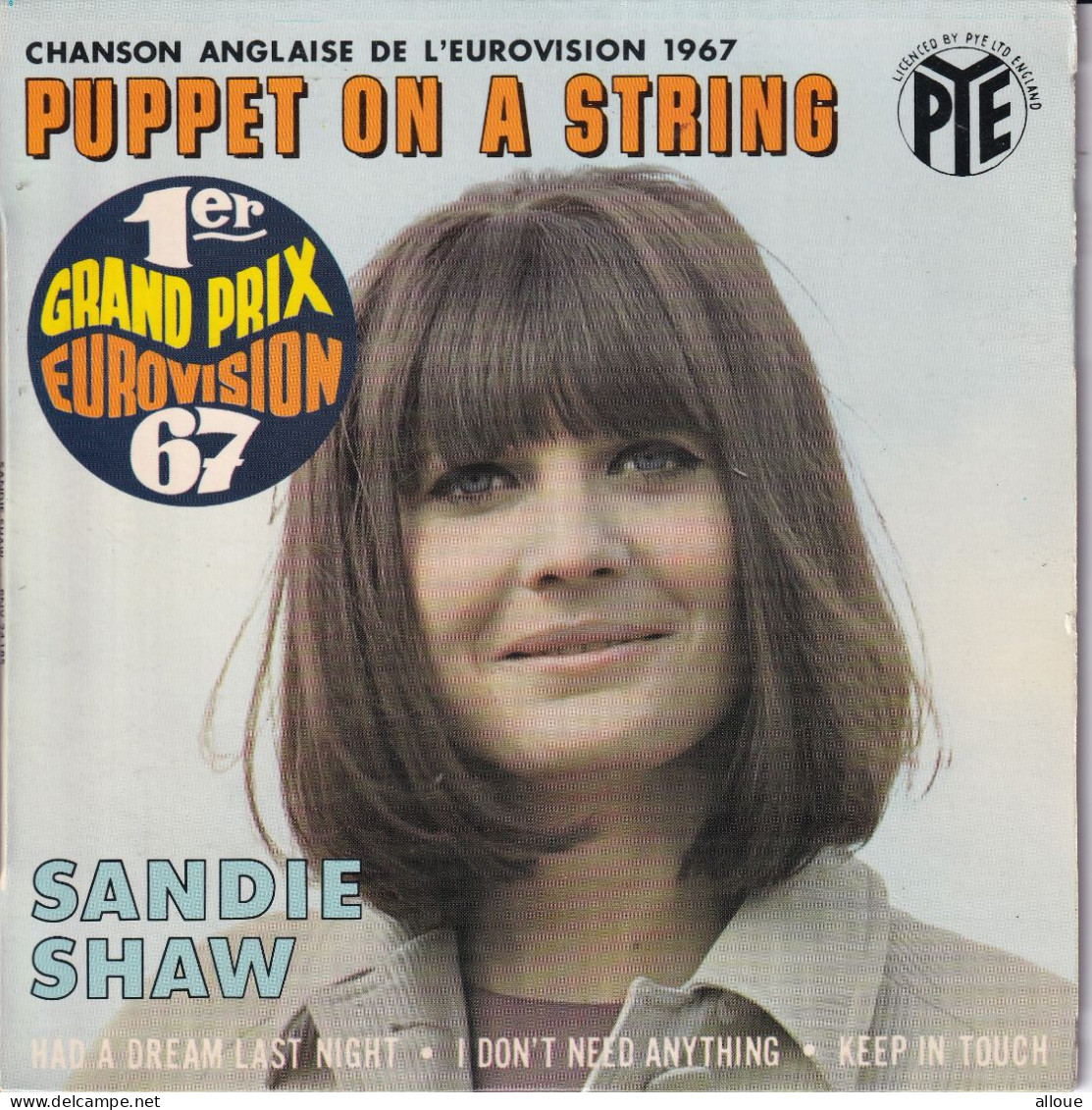 SANDIE SHAW - FR EP - PUPPET ON A STRING (EUROVISION 67) + 3 - Andere - Engelstalig