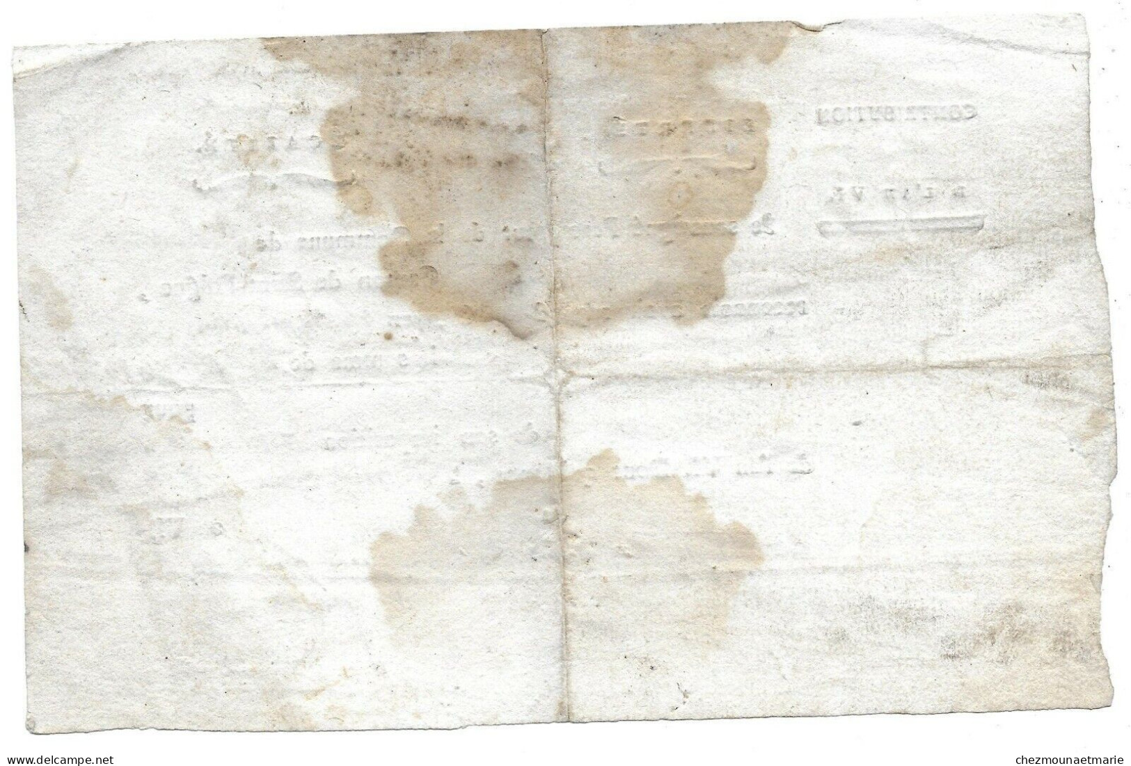 1798 SAINT PAUL (42) Canton De St Polgue - CLAUDE PAPILLON IMPOSITION NOBILIAIRE - QUITTANCE - Historical Documents