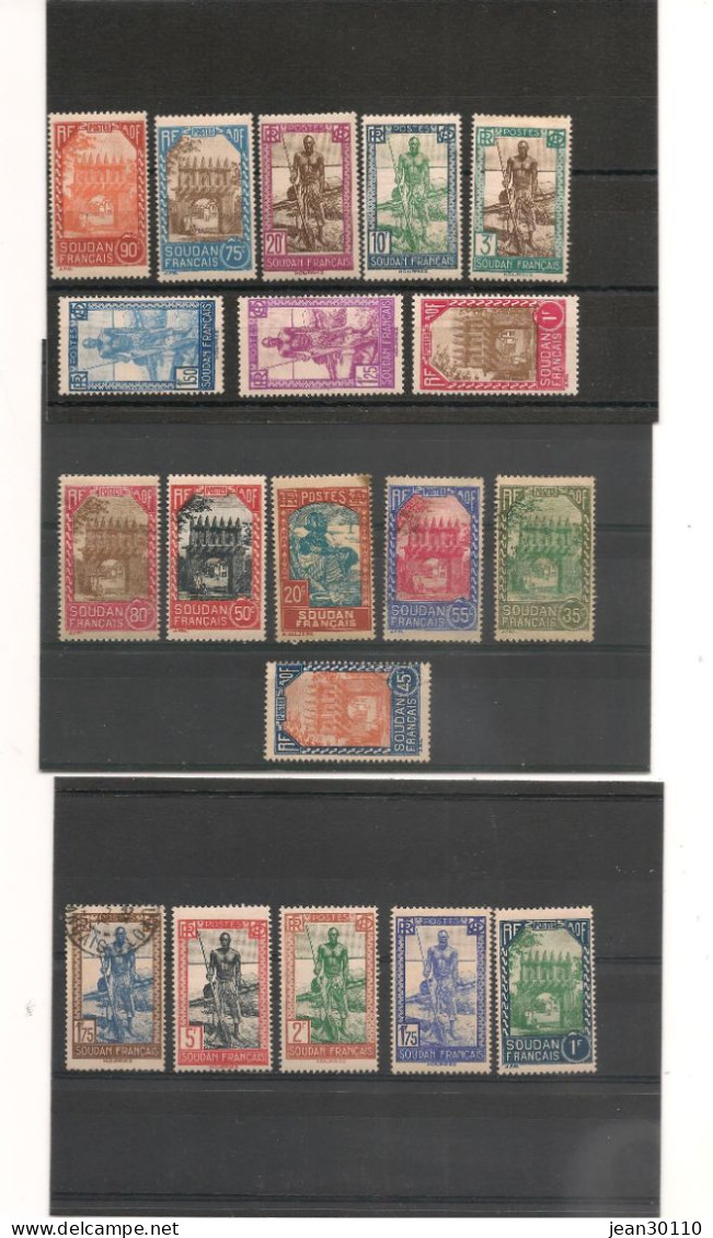 SOUDAN . ANNÉES 1927/38 N°53/88* Cote : 60 €+ - Unused Stamps