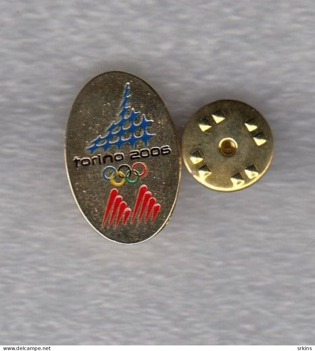 Pin Badge NOC Macedonia Winter Olympic Games Torino 2006 Olympics Olympia National Committee - Olympic Games