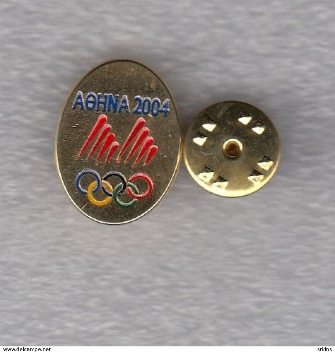 Pin Badge NOC Macedonia Olympic Games Athens 2004 Olympics Olympia National Committee - Olympic Games