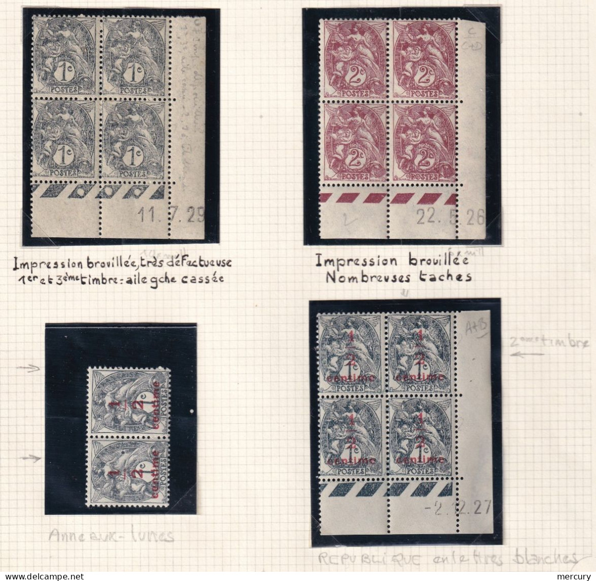 FRANCE - Bon Lot De 222 Blanc Avec De Nombreuses Petites Variétés - 9 Scans - 1900-29 Blanc