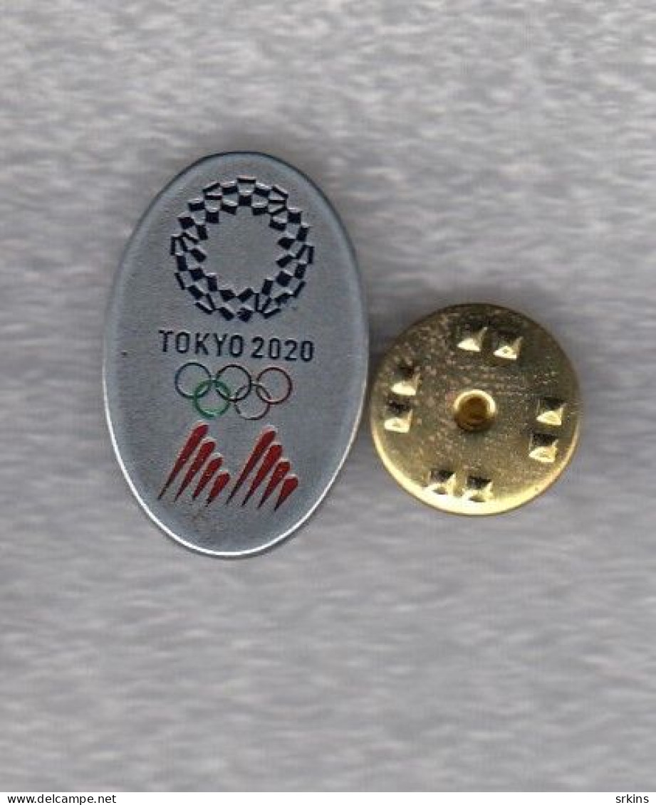 Pin Badge  NOC North Macedonia Tokyo 2020 Olympic Games Olympics Olympia National Committee - Olympic Games