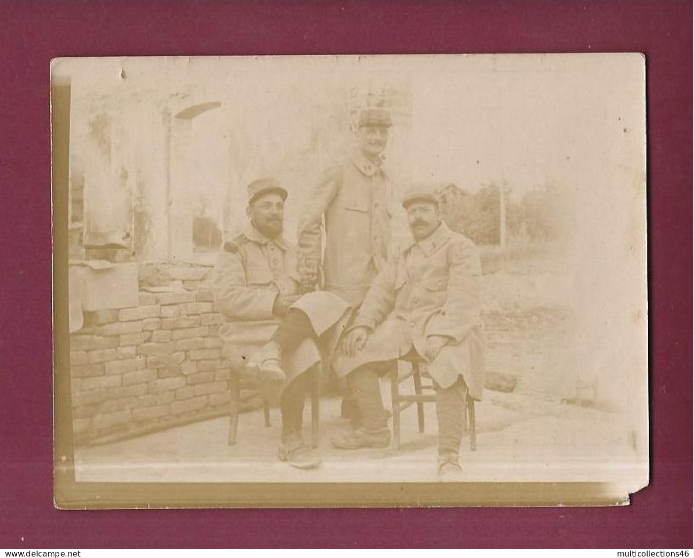 040324 - PHOTO Campagne 1914 15 - WW1 1914 18 - VILLE SUR TOURBE 3ème Bn 58e D'Infanterie - Militaire Poilu - Ville-sur-Tourbe