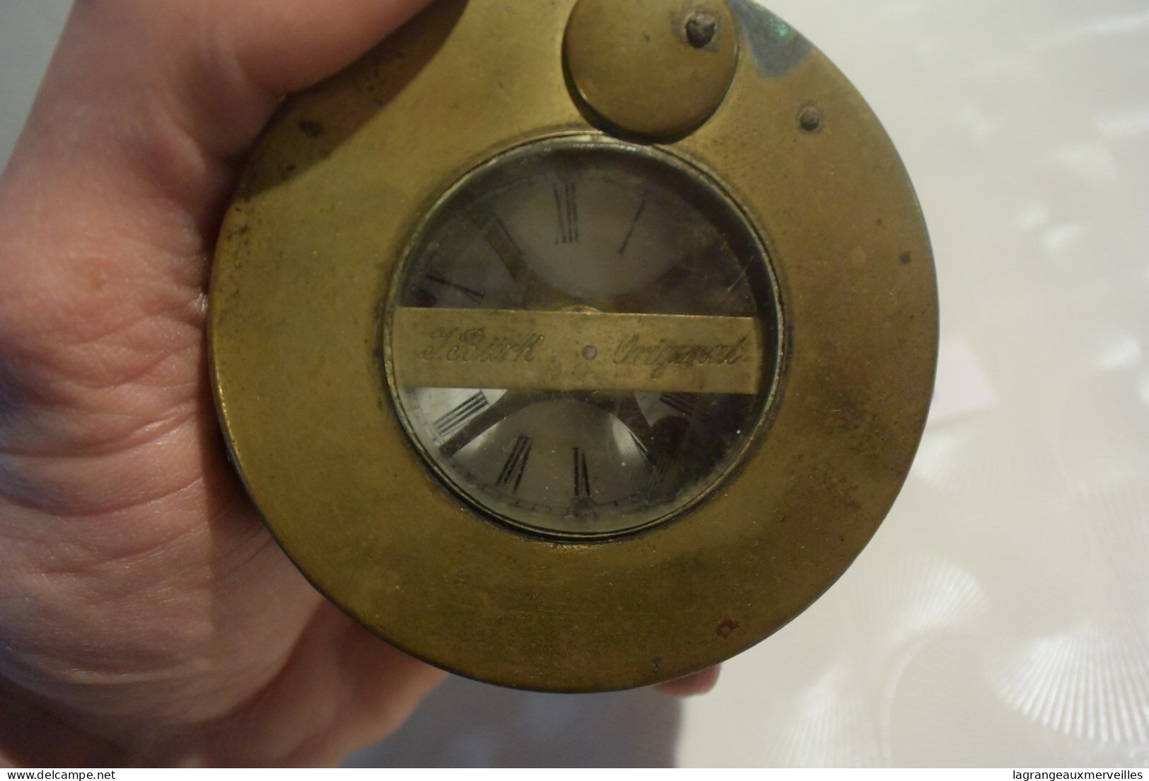 C81 Antik J Burk Nightwatchmans Horloge Minuterie Instrument - Wandklokken