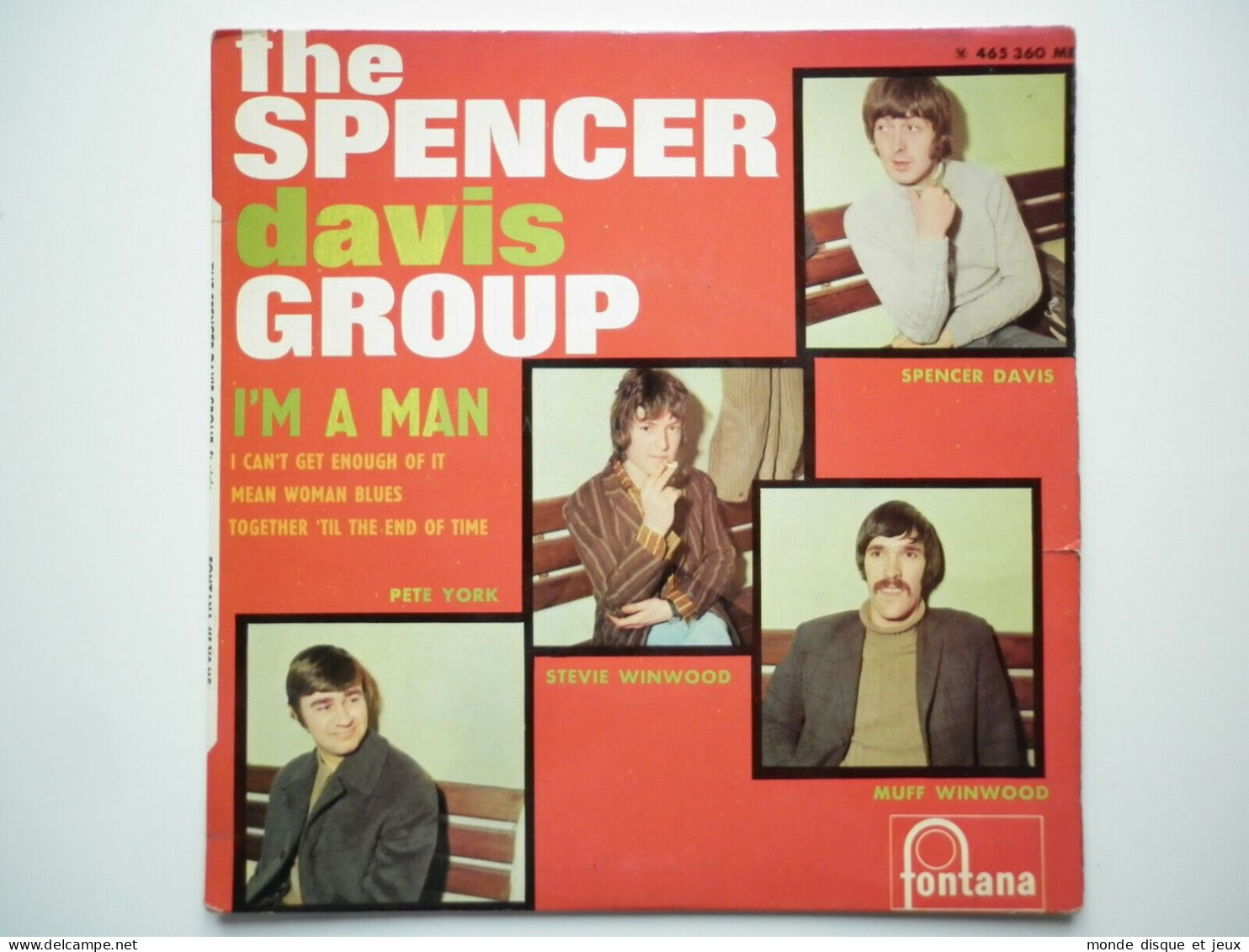 The Spencer Davis Group‎ 45Tours EP Vinyle I'm A Man - 45 Toeren - Maxi-Single