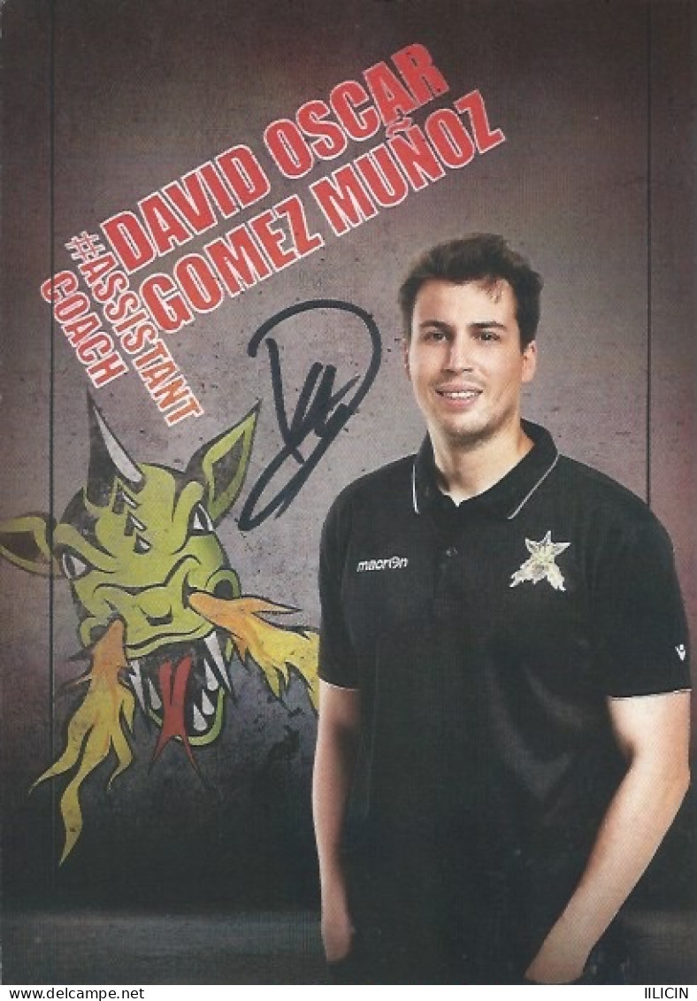 Trading Card KK000623 Basketball Germany Artland Dragons Quakenbrück 10.5x15cm HANDWRITTEN SIGNED David Oscar Gomez Muno - Bekleidung, Souvenirs Und Sonstige