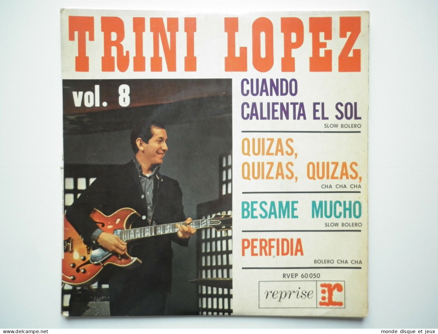 Trini Lopez ‎45Tours EP Vinyle N°8 Cuando Calienta El Sol - 45 Toeren - Maxi-Single