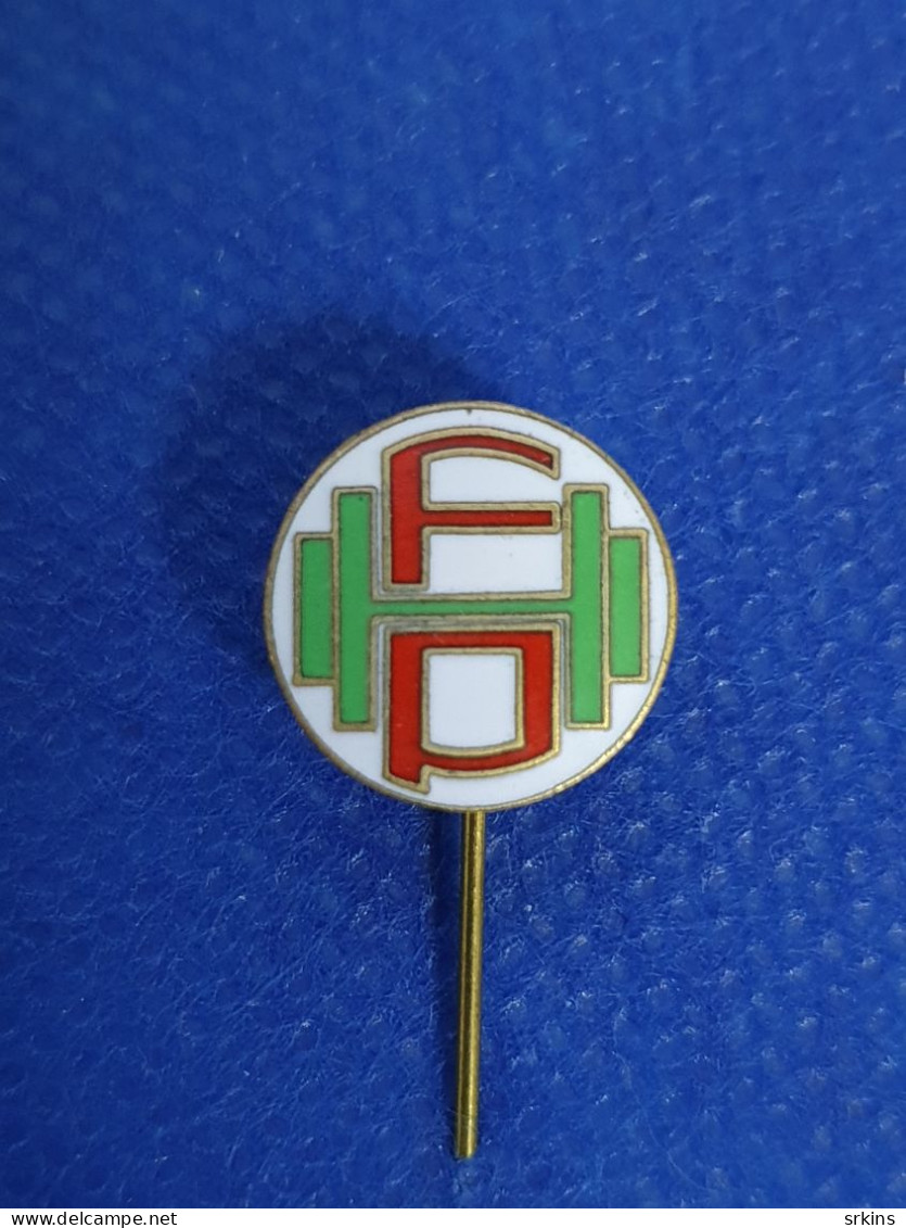 Enamel Pin Badge Portugal Weightlifting Association Federation - Weightlifting