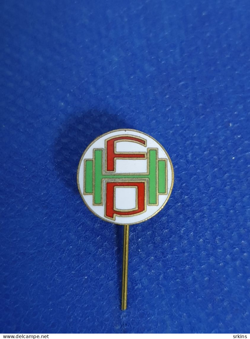 Enamel Pin Badge Portugal Weightlifting Association Federation - Pesistica