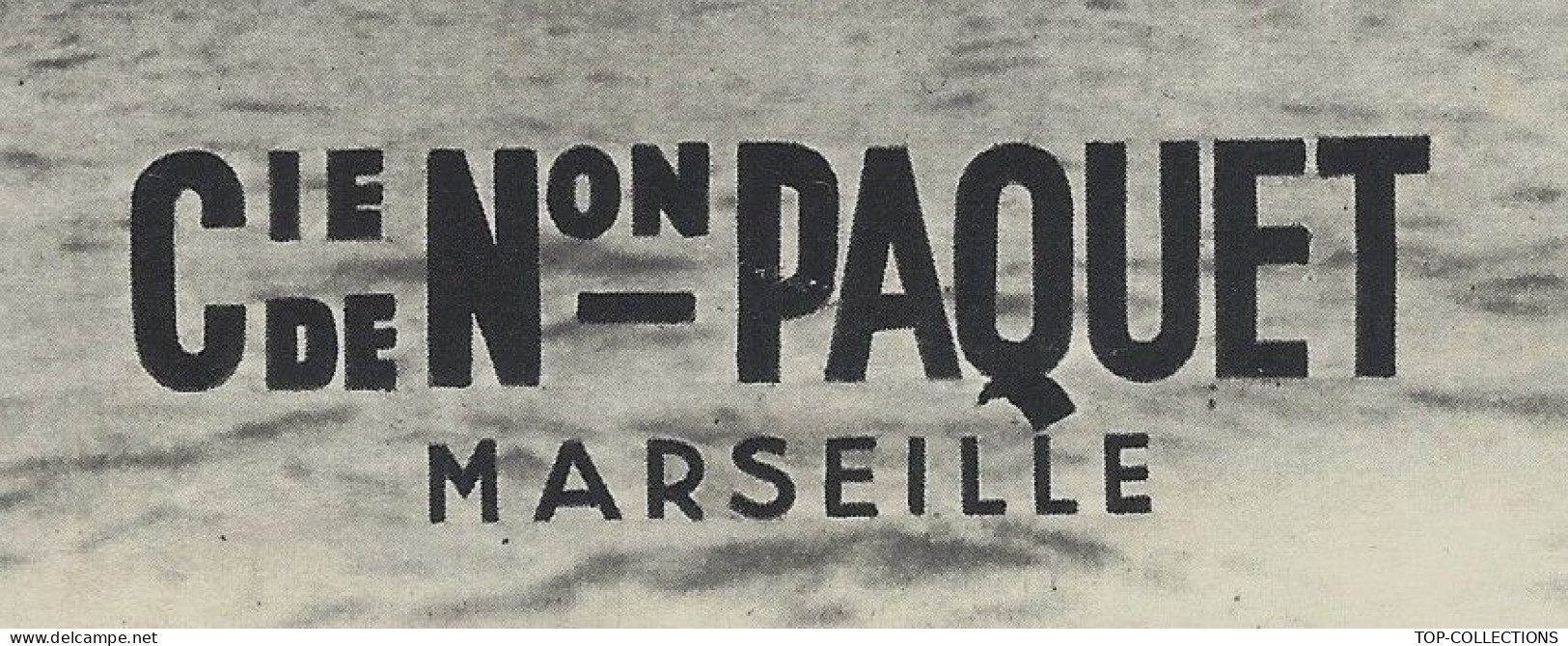 ENTREPRISES COLONIALES DEPLIANT COMPAGNIE NAVIGATION PAQUET MARSEILLE  ITINERAIRES ET HORAIRES Lignes Maroc 1934 V.HIST. - 1900 – 1949