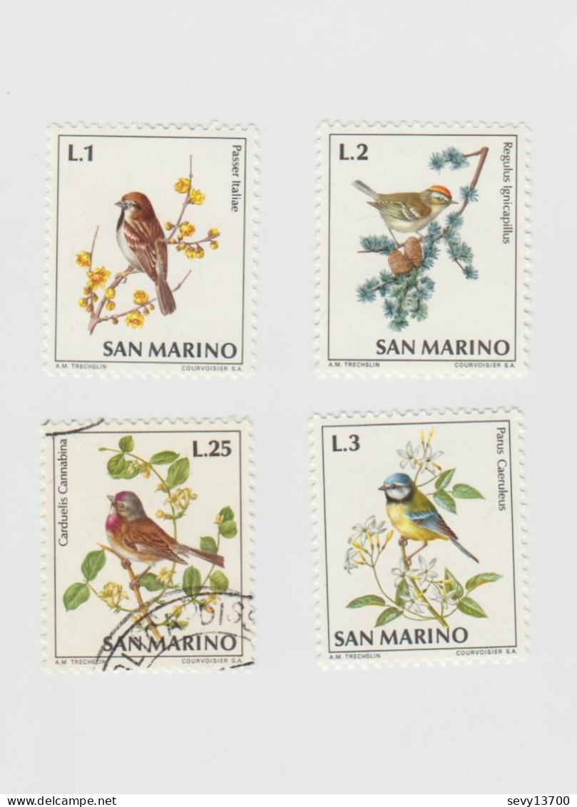 San Marino, Saint Marin Lot 27 Timbres Faunes (oiseaux Poissons Dinosaure) Construction, Paysagé, Personnage - Collections, Lots & Séries