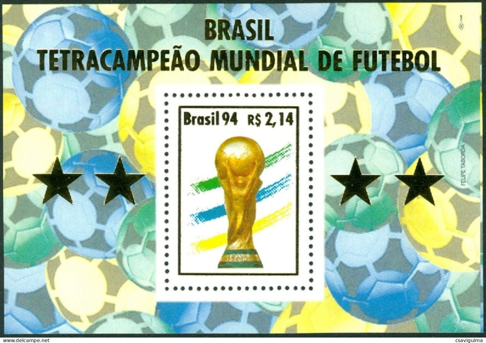 Brasil (Brazil) - 1994 - World Cup - Yv Bf 95 - 1994 – Stati Uniti