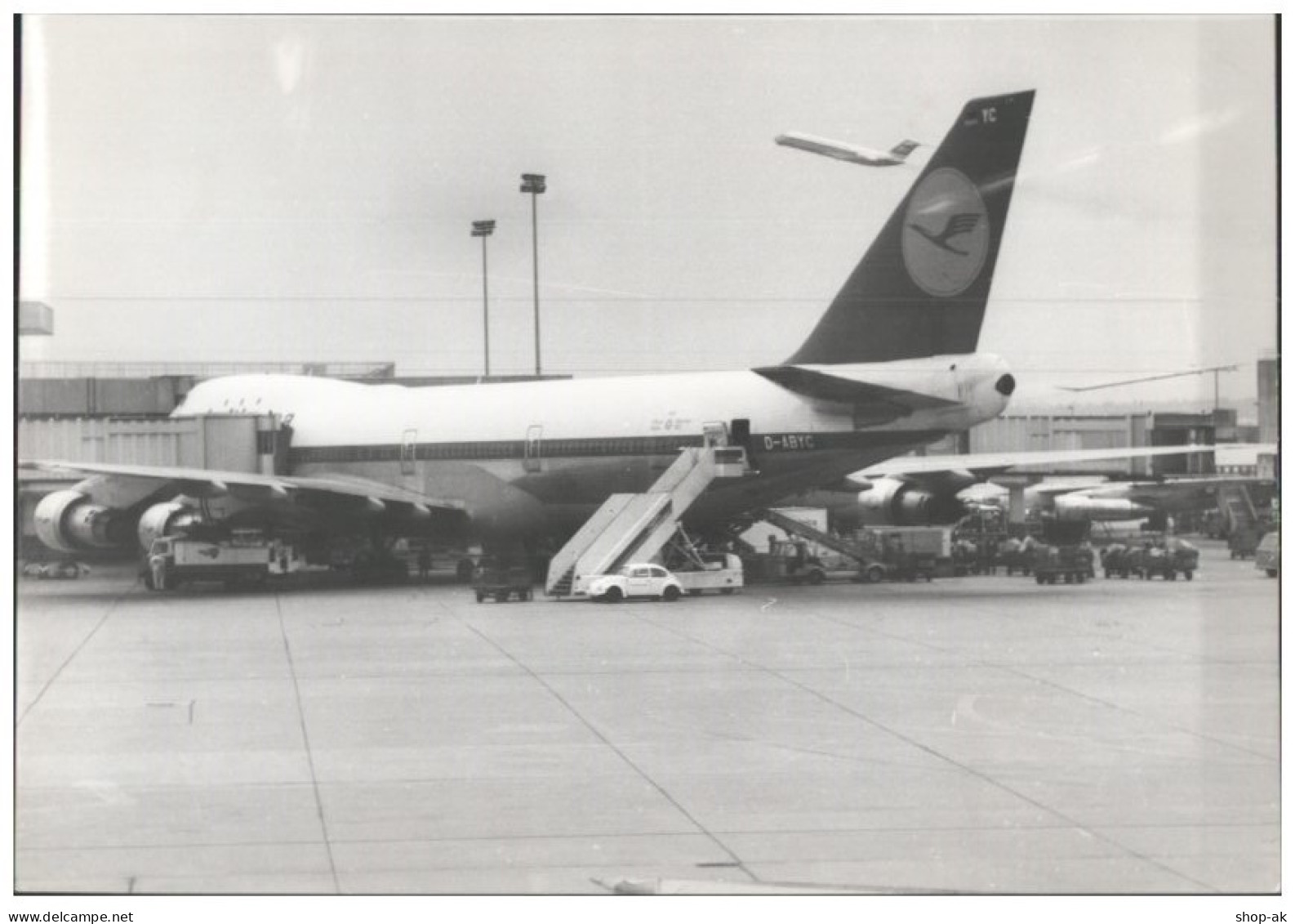 C5776/  Flughafen Lufthansa Jumbo Jet Foto 21 X 15 Cm 70er Jahre - Sonstige & Ohne Zuordnung