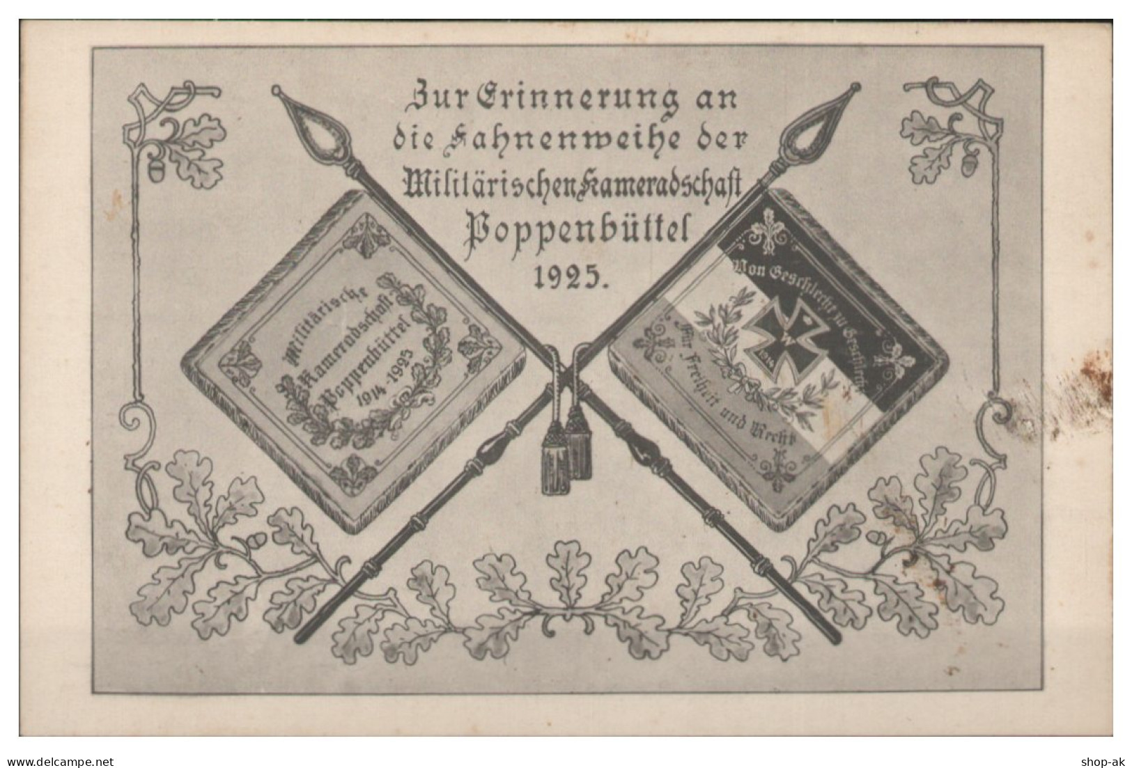 V5910/ Hamburg Poppenbüttel Fahnenweihe 1925  - Wandsbek