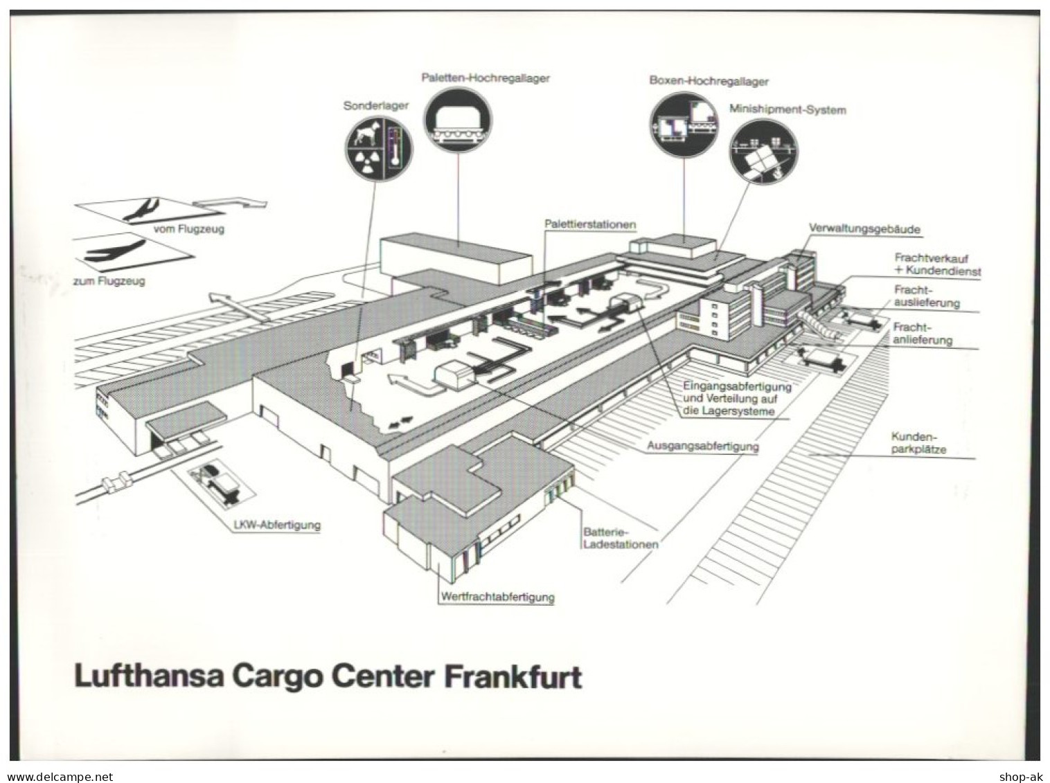 C5823/ Flughafen Frankfurt Darstellung Des Lufthansa Cargo-Center 1982 Foto  - Andere & Zonder Classificatie