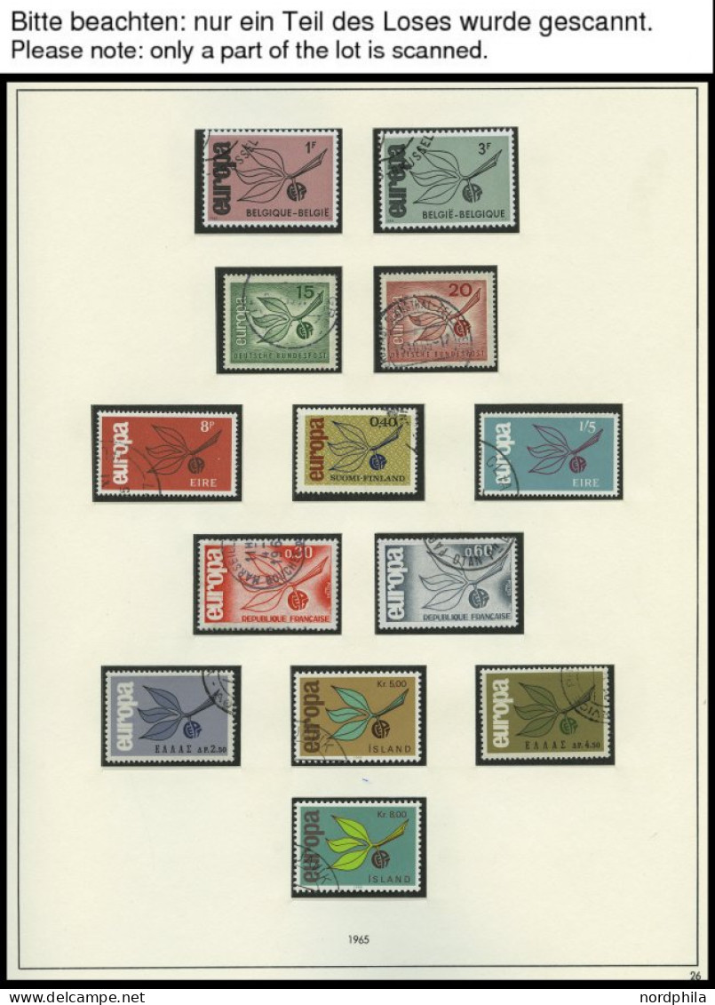 EUROPA UNION O, 1965-67, Zwerg Mit Frucht, Stilisiertes Boot Und Zahnräder, 3 Komplette Jahrgänge, Pracht, Mi. 117.60 - Collezioni