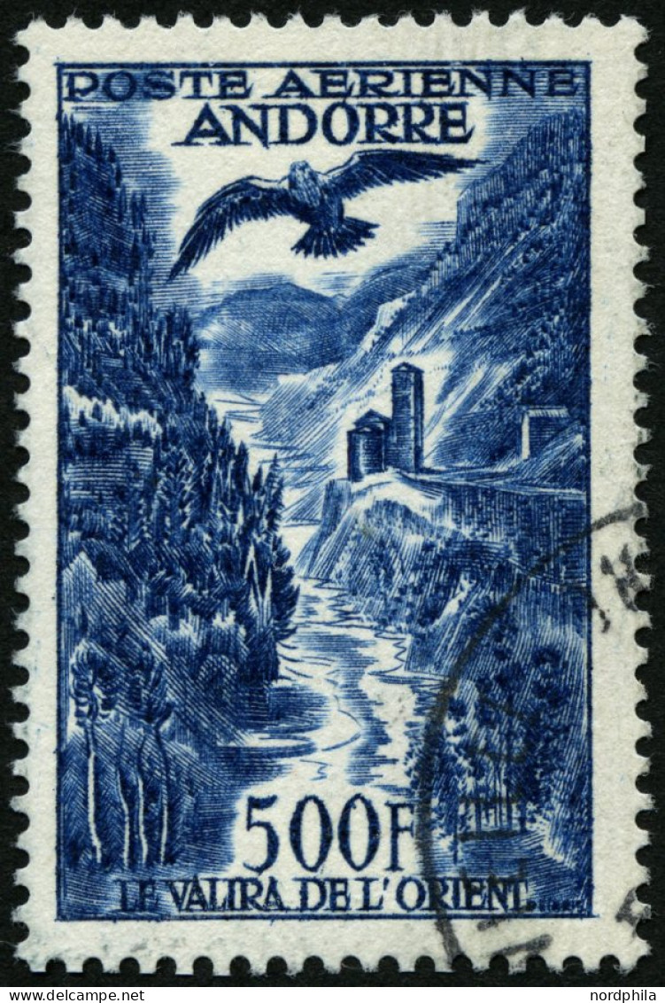 FRANZÖSISCHE-POST 160 O, 1957, 500 Fr. Flugpostmarken, Pracht, Mi. 100.- - Neufs