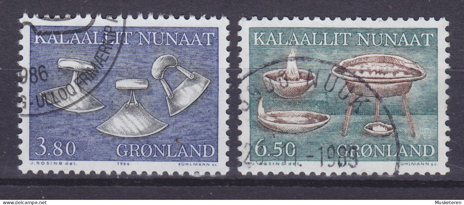 Greenland 1986 Mi. 165-66 Alte Gebrauchsgegenstände (I) Ulo & Specklampen Complete Set - Usati