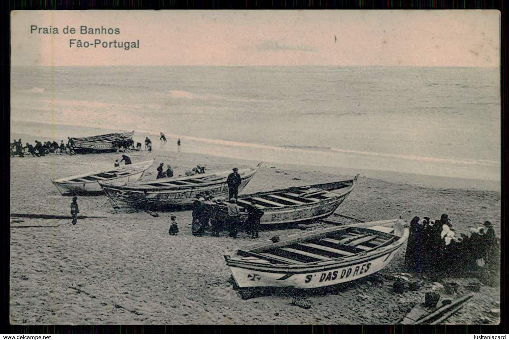 ESPOSENDE - FÃO - Praia De Banhos.( Ed. Ignacio Gonçalves Turra E Emilio Fernandes) Carte Postale - Braga