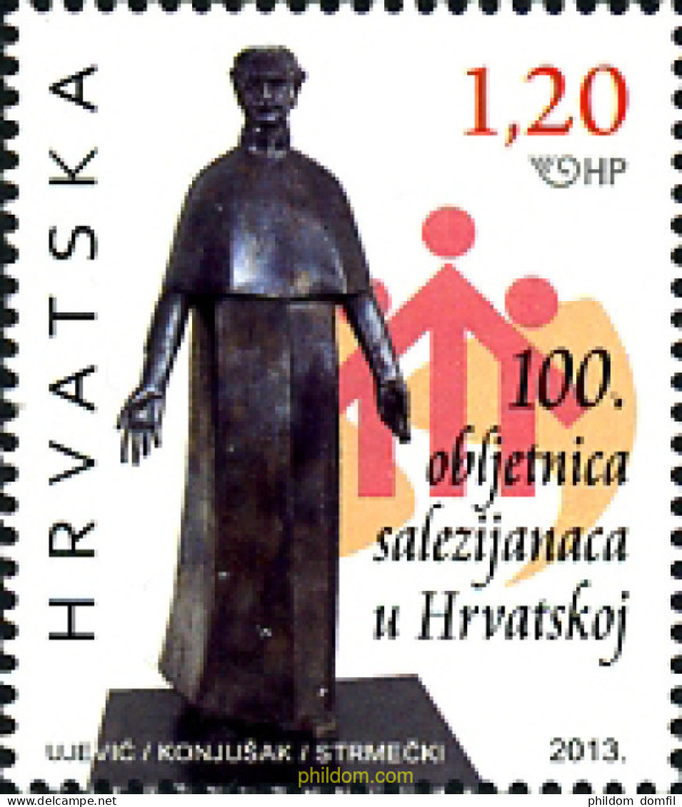 307006 MNH CROACIA 2013 100 ANIVERSARIO DE LOS SALESIANOS EN CROACIA - Kroatien