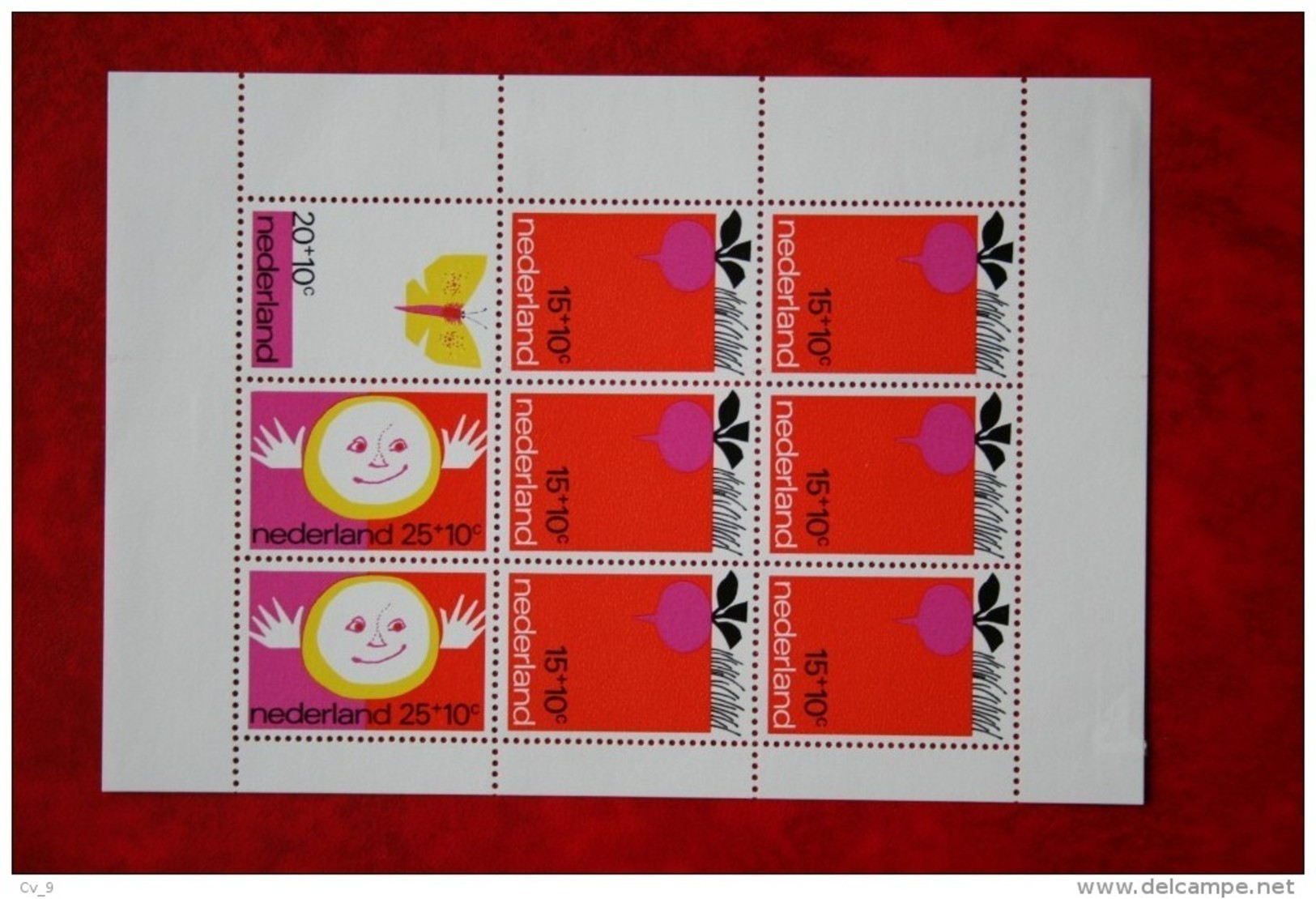 Blok Kinderzegels ; NVPH 1001 (Mi Block 10); 1971 POSTFRIS / MNH ** NEDERLAND / NIEDERLANDE / NETHERLANDS - Ongebruikt