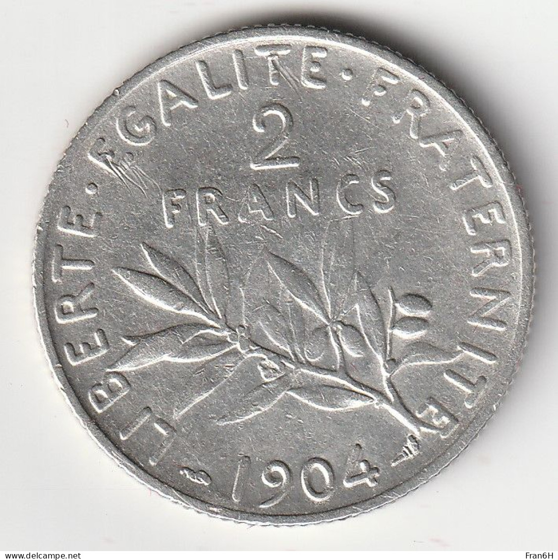 Semeuse 2 Franc Argent 1904 - Silver - - 2 Francs