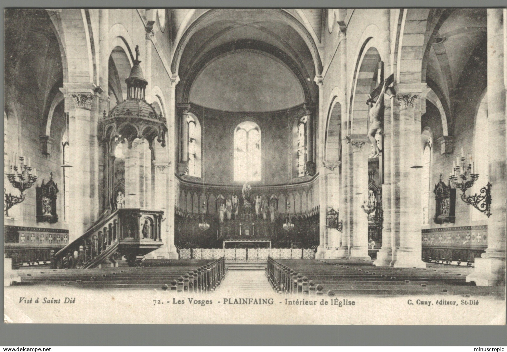 CPA 88 - Plainfaing - Intérieur De L'Eglise - Plainfaing