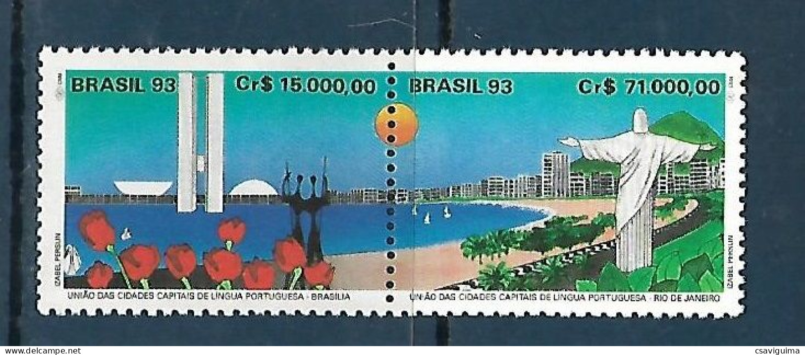 Brasil (Brazil) - 1993 - Tourism: Brasilia / Rio - Yv 2119/20 - Other & Unclassified