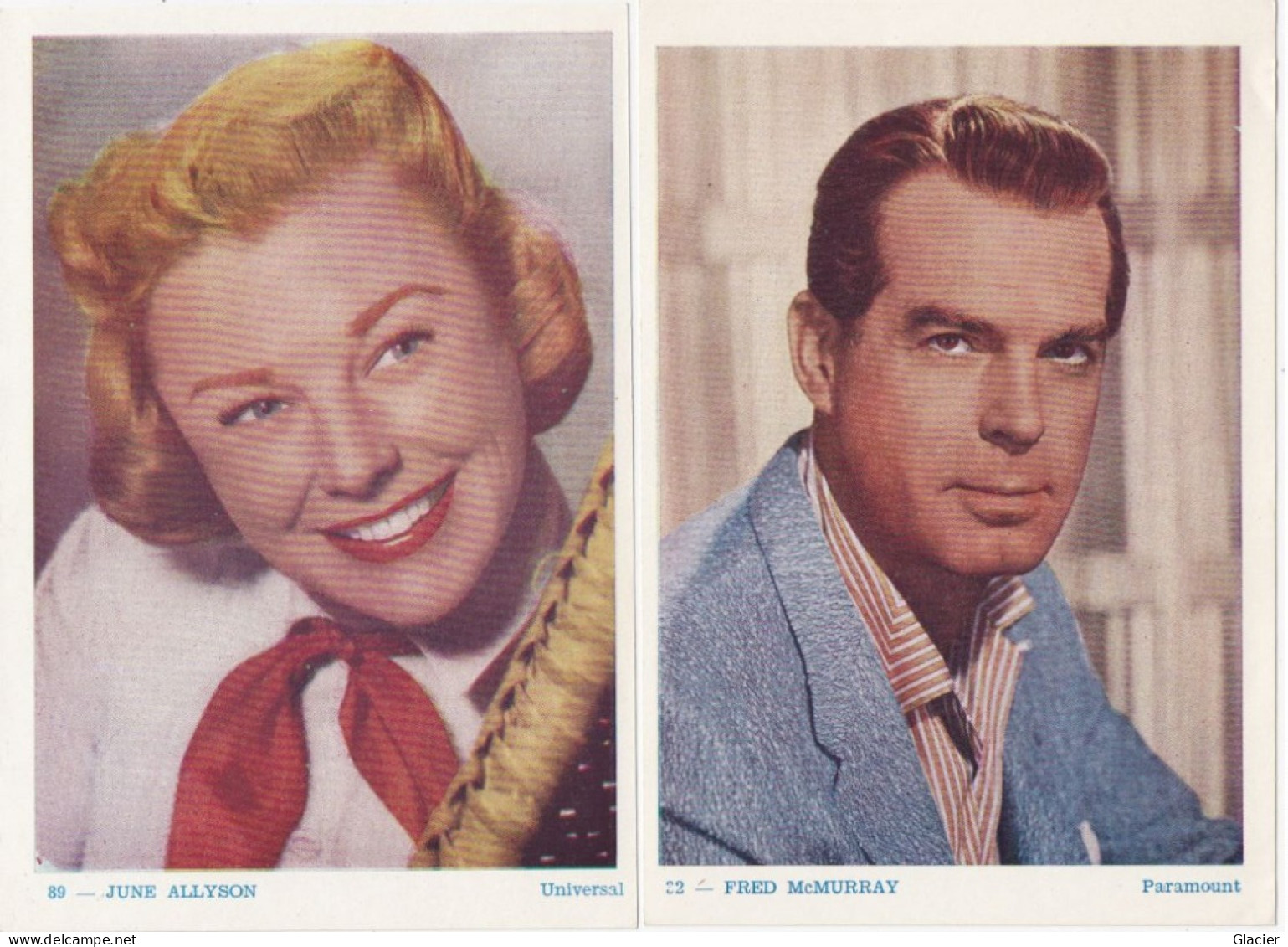 Publicité - Reclame - Ciné Cinema Bioscoop Rio - Menen - Lot 5 Stuks - Gregory Peck - Fred McMurray - June Allyson ..... - Elsenborn (camp)