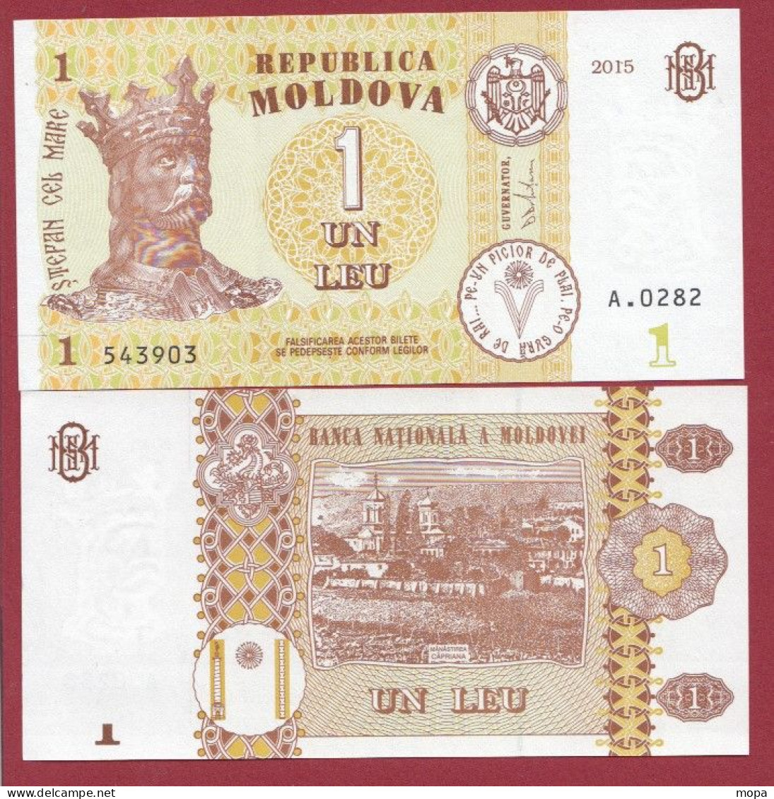 Moldavie --1 Leu  --- 2015  ---UNC--(271) - Moldavie