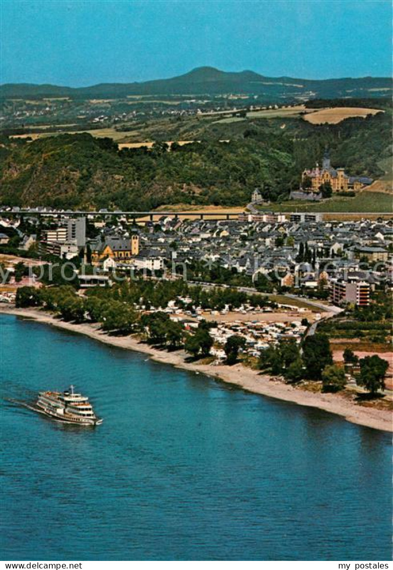 73540502 Bad Hoenningen Fliegeraufnahme Mit Schloss Arenfels Bad Hoenningen - Bad Hönningen