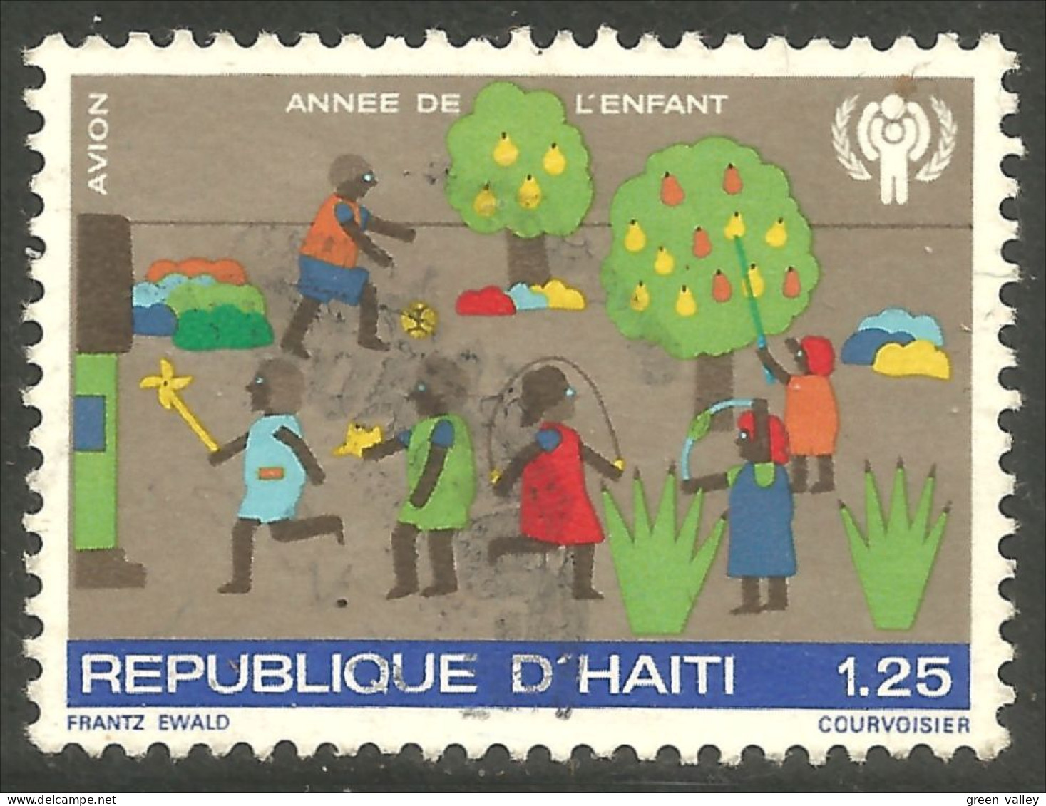 XW01-2959 Haiti Année Enfant Year Child Dessin Drawing - Autres & Non Classés