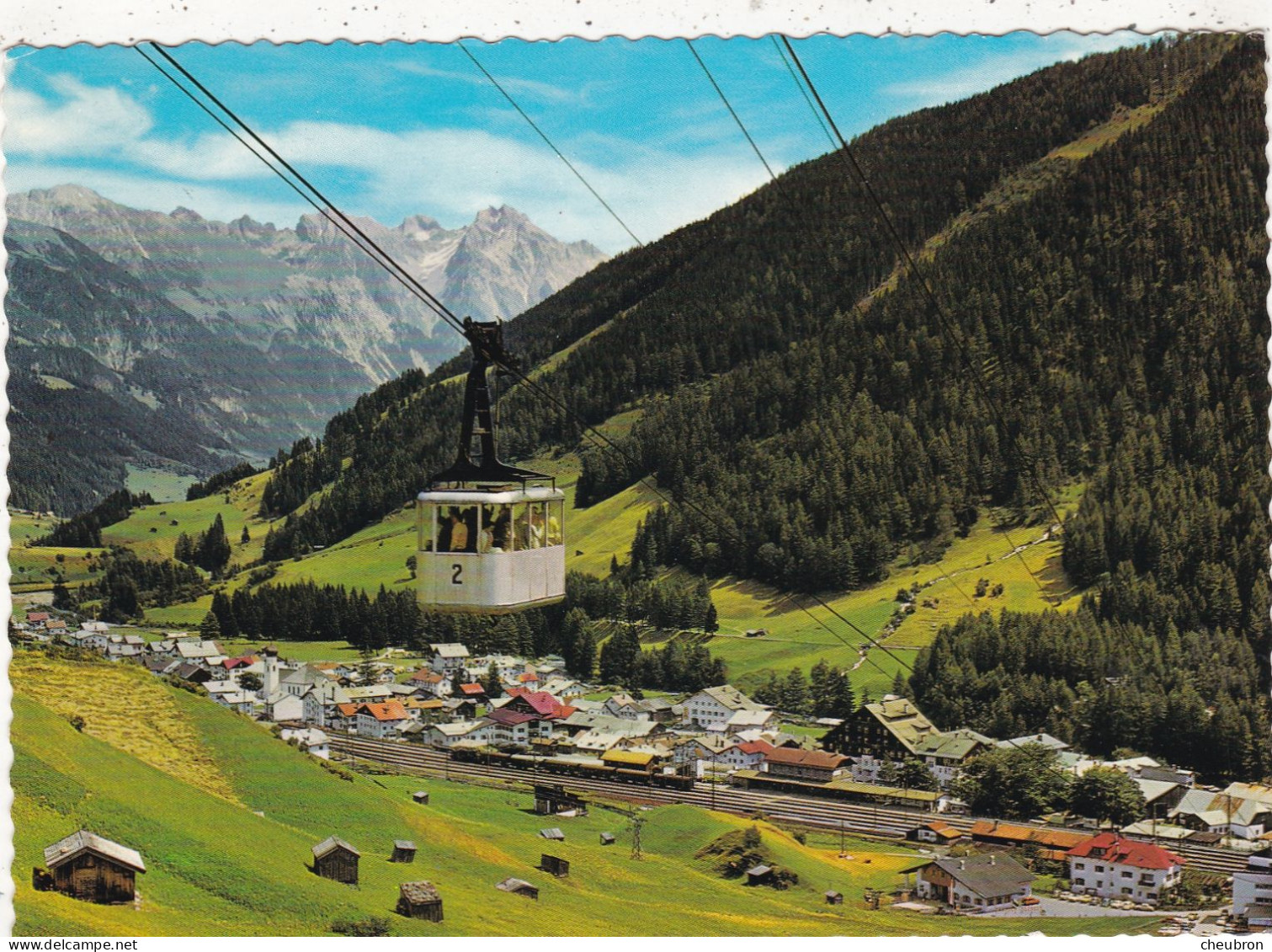 AUTRICHE . SANKT ANTON AM ARLBERG . VALLUGABAHN. GARE. TELEPHERIQUE. + TEXTE - St. Anton Am Arlberg