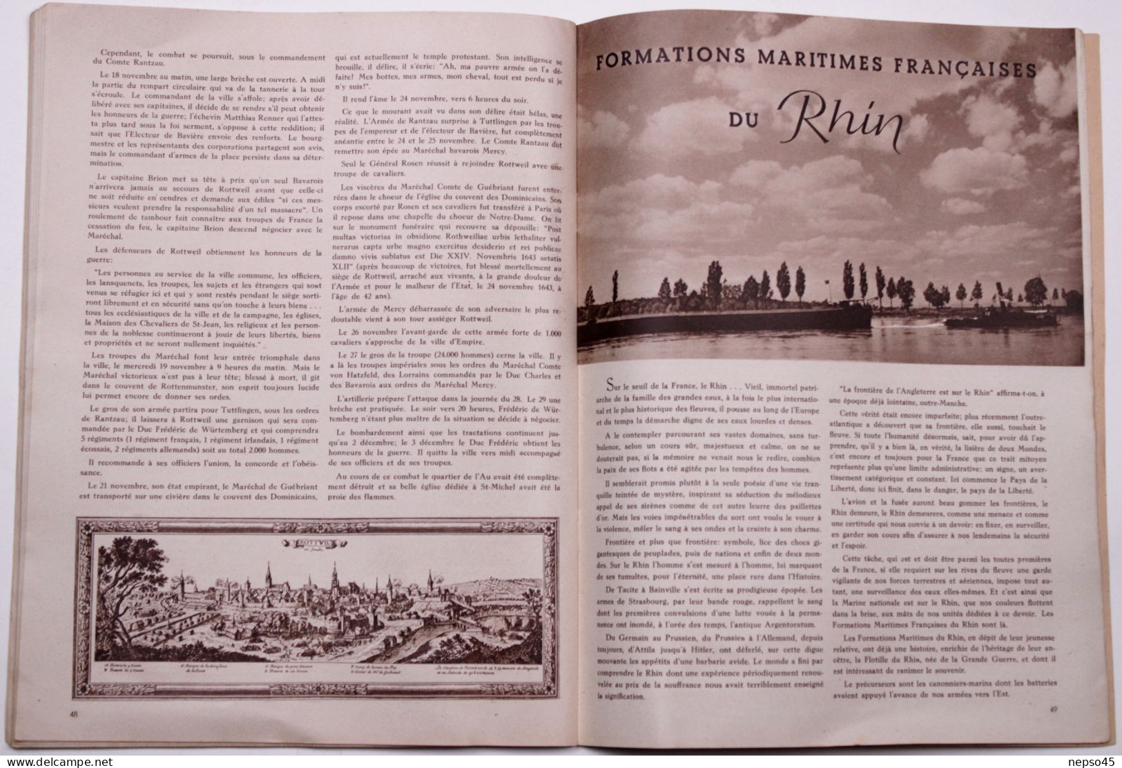 Revue d'Information des Troupes Françaises d'Occupation en Allemagne.Anniversaire Capitulation du Reich à Baden-Baden.