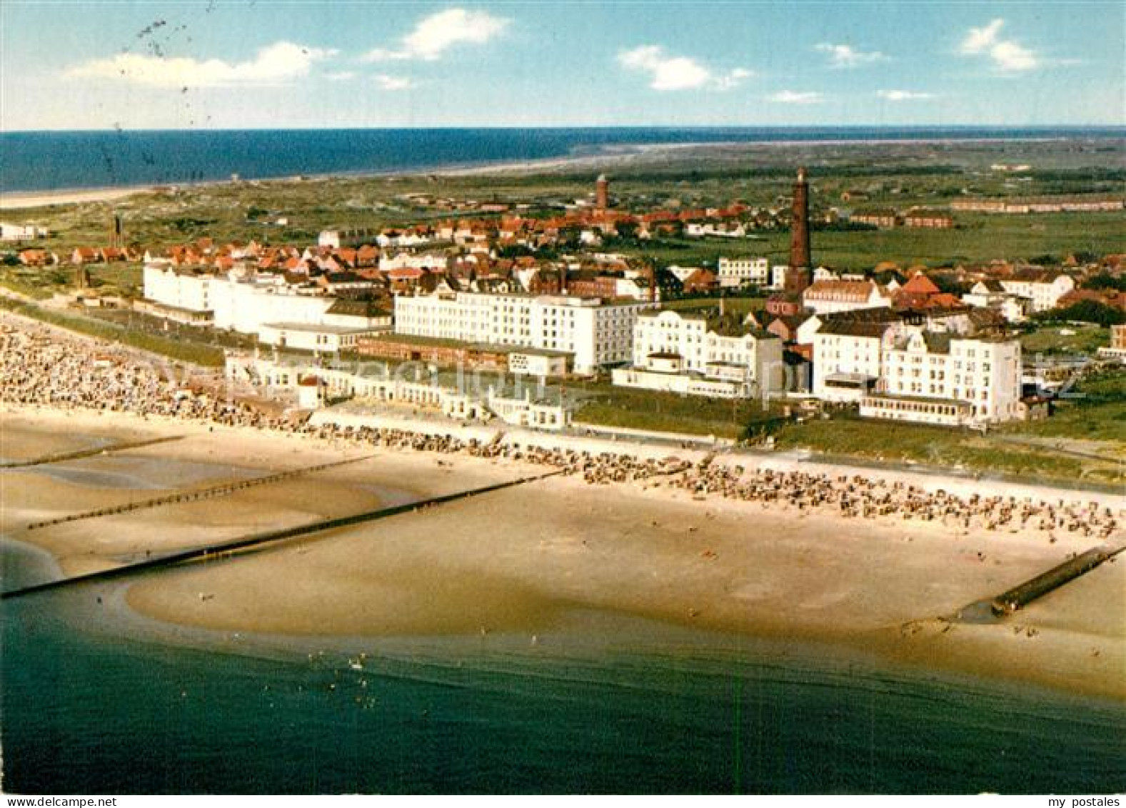 73540104 Borkum Nordseebad Fliegeraufnahme Borkum Nordseebad - Borkum