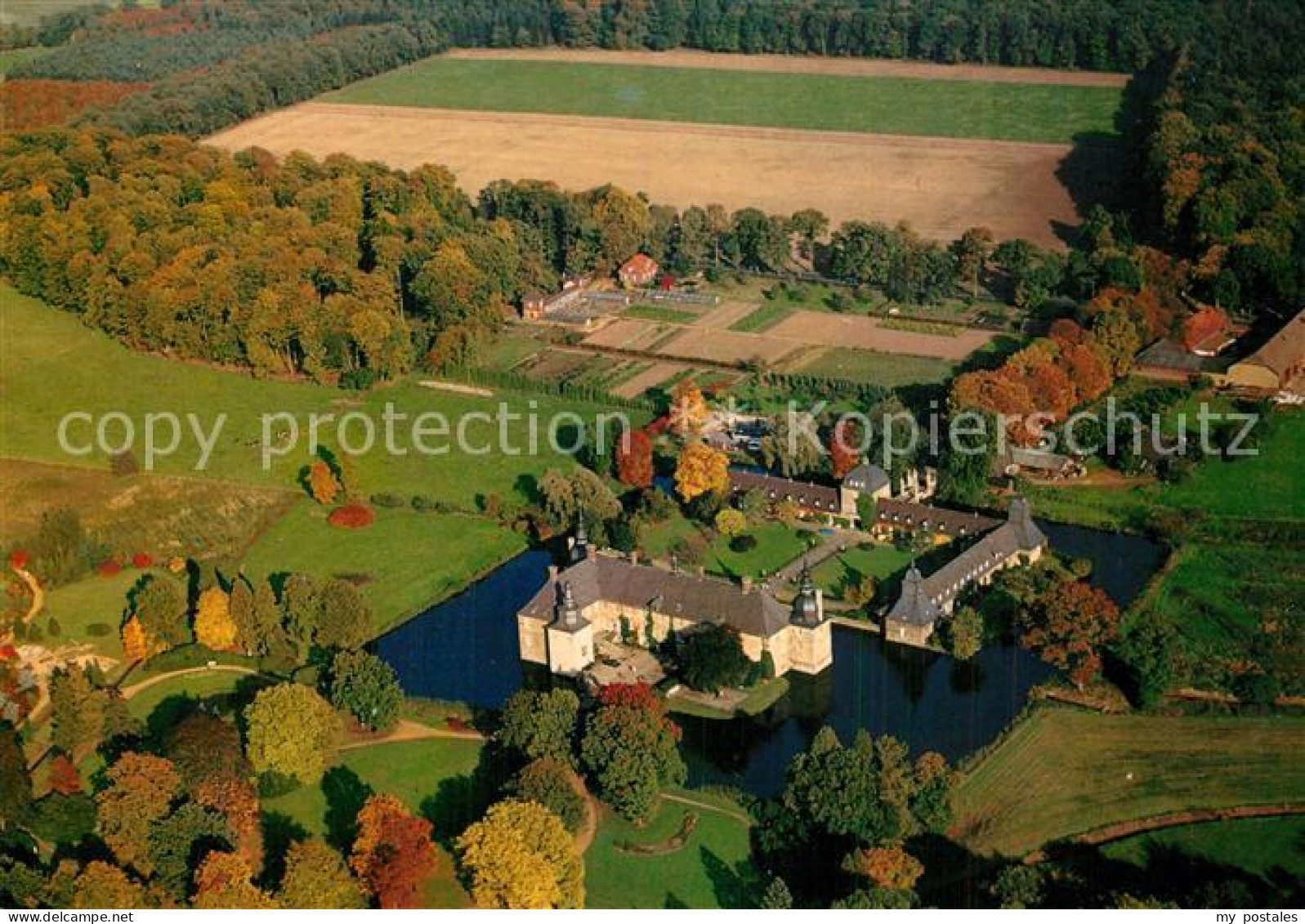 73540075 Dorsten Schloss Lembeck Museum Park Hotel Fliegeraufnahme Dorsten - Dorsten