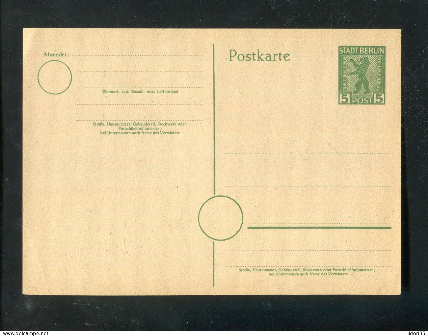 "SBZ" 1945, Postkarte Mi. 3c ** (L0038) - Ganzsachen