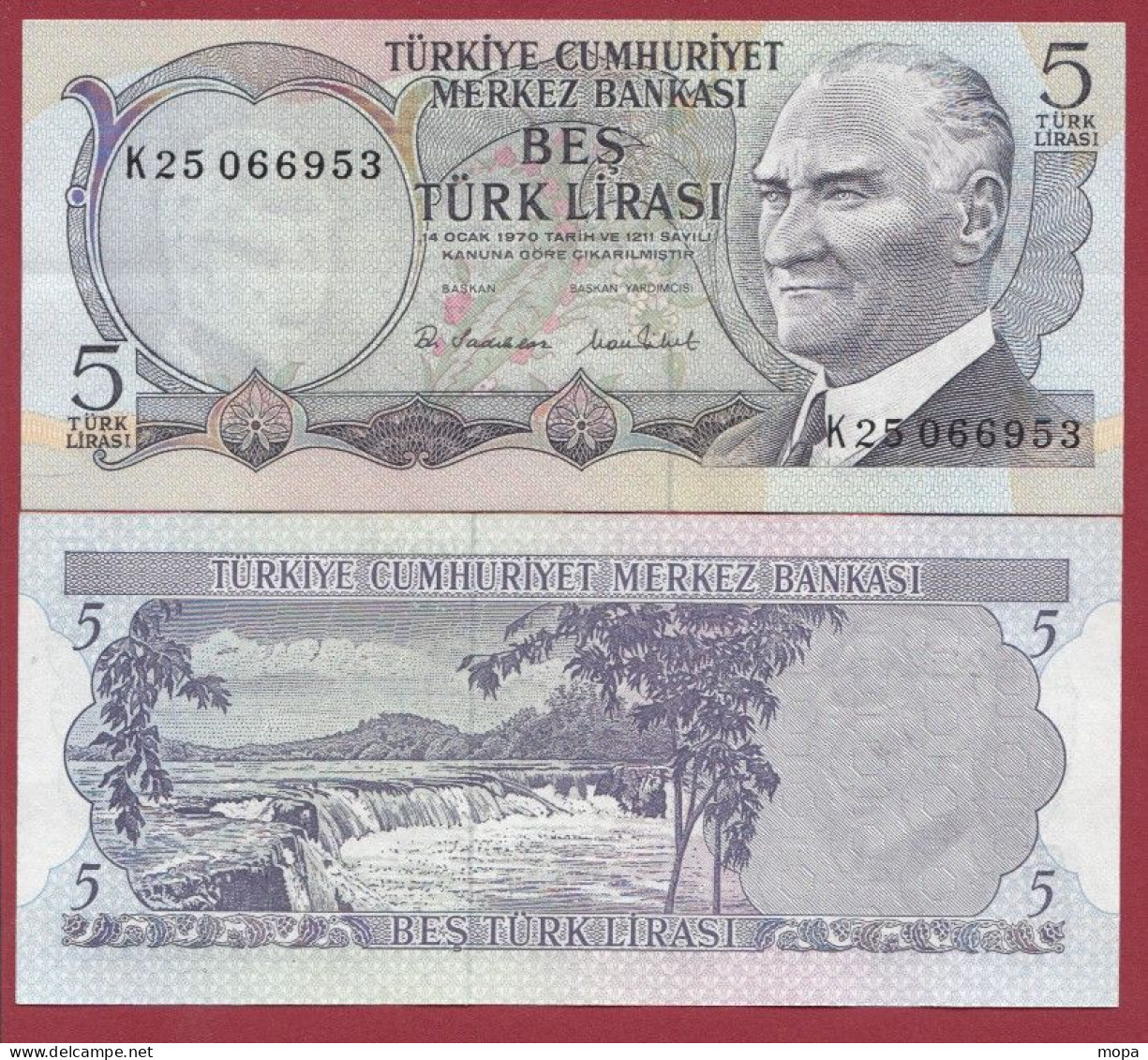 Turquie --5 Lira --- 1968 ---UNC--(285) - Turquie