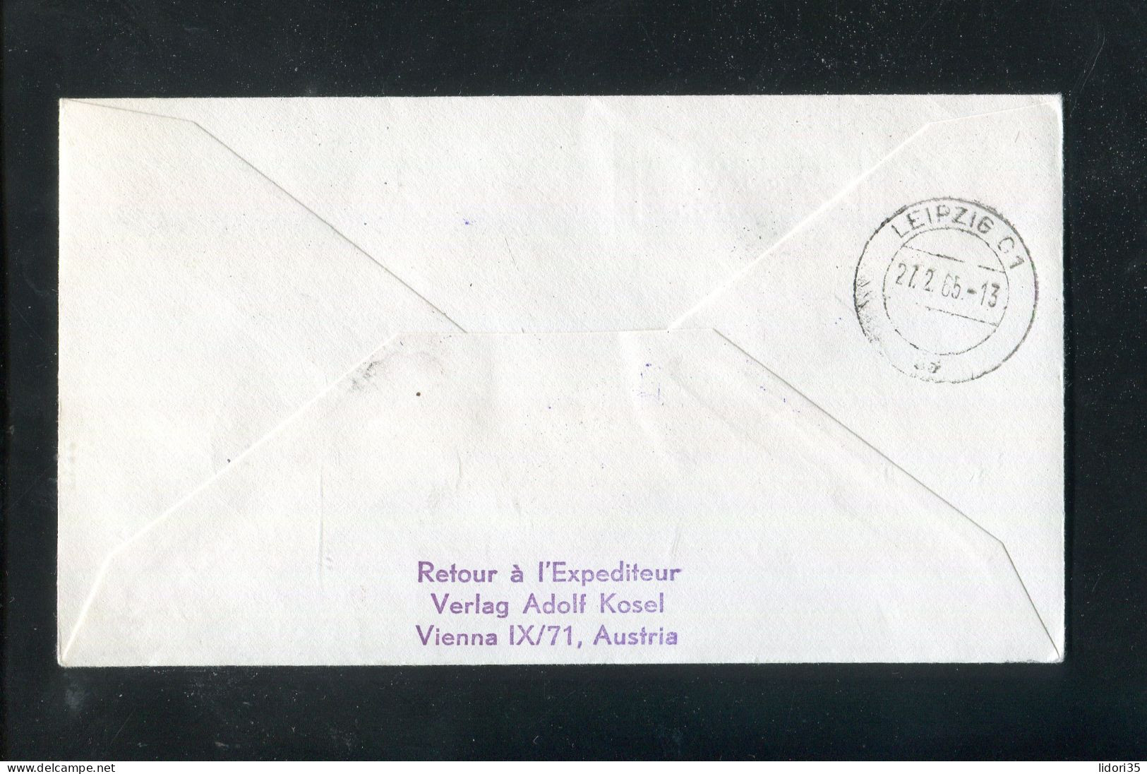 "OESTERREICH" 1965, AUA-Messe-Sonderflugbrief "Wien-Leipzig" (L0039) - First Flight Covers