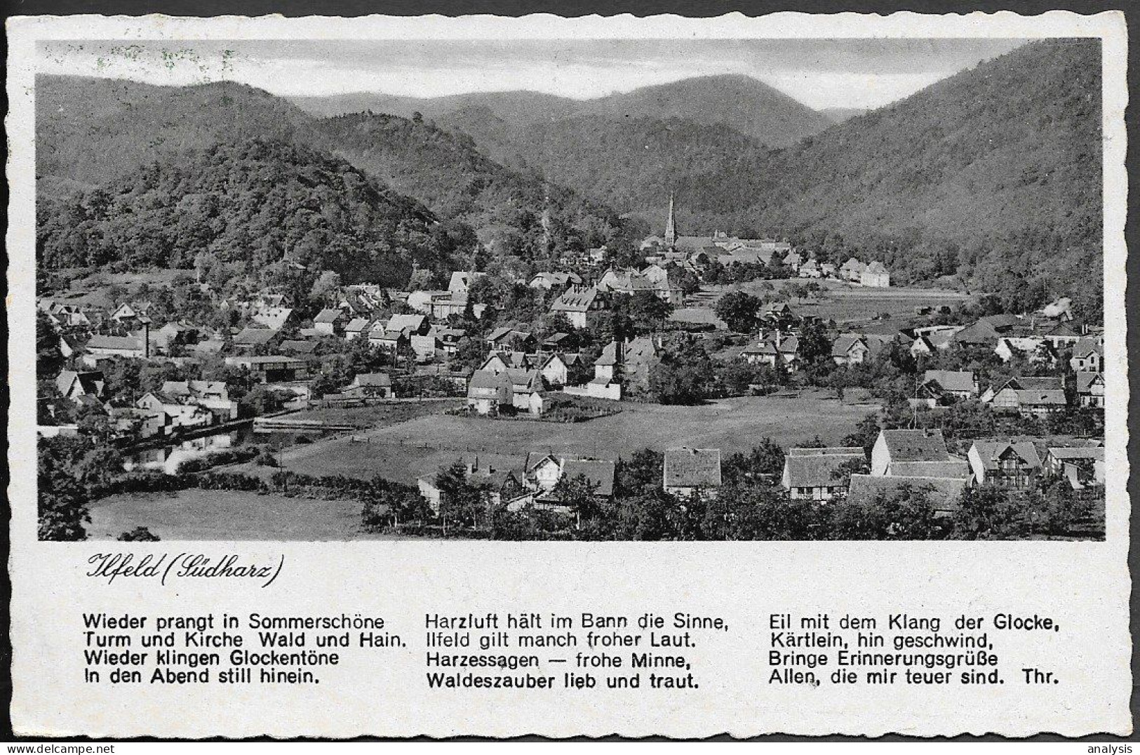 Germany Ilfeld Nordhausen View Old PPC 1944 - Nordhausen