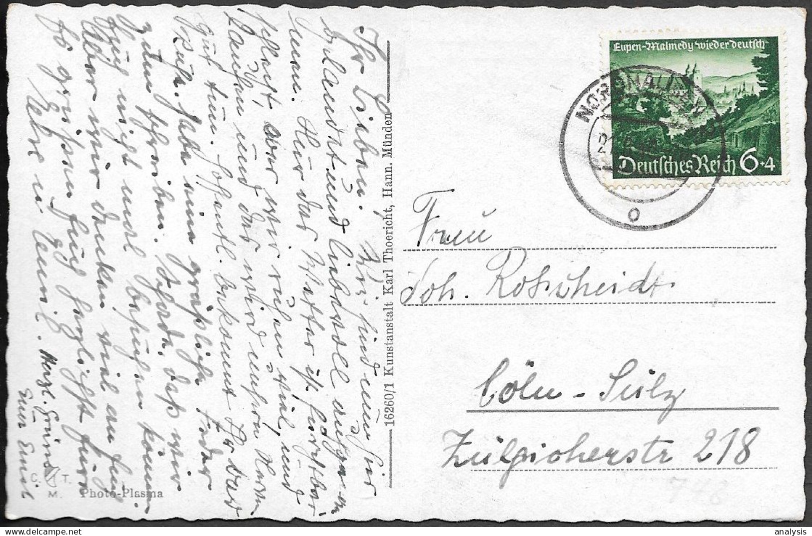 Germany Ilfeld Nordhausen View Old PPC 1944 - Nordhausen