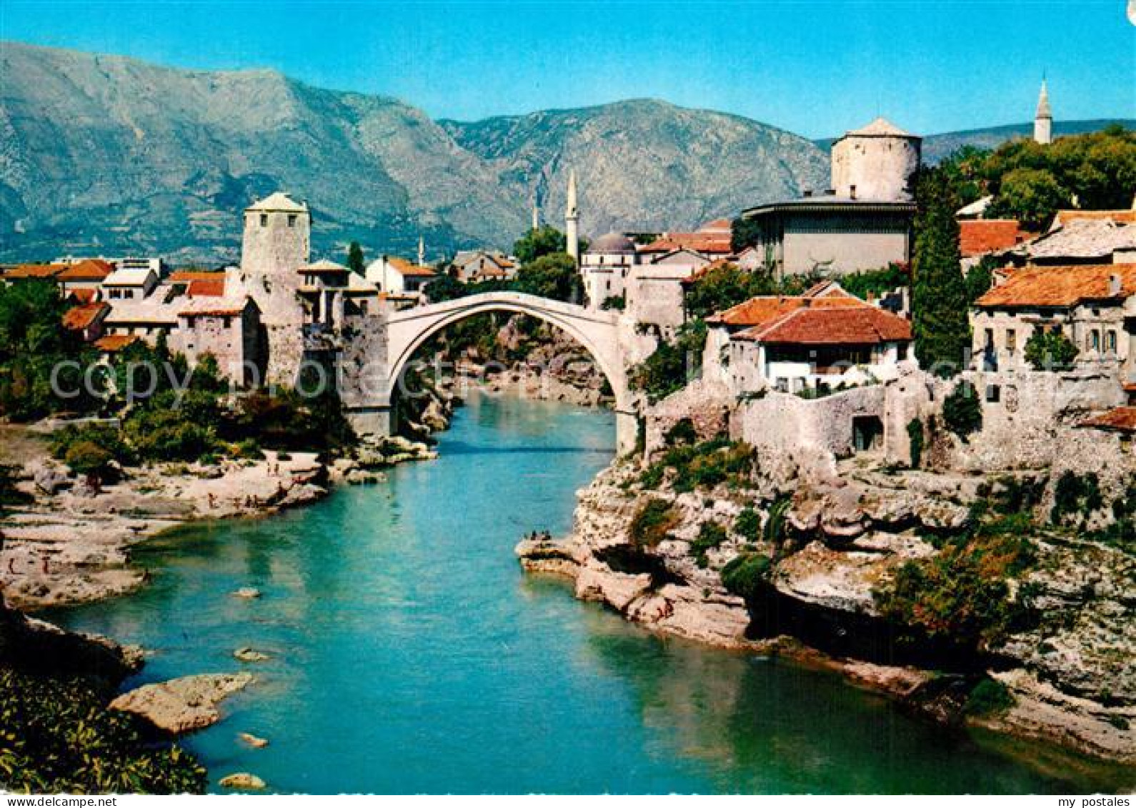 73537560 Mostar Moctap Stadtansicht Mit Alter Brcke Mostar Moctap - Bosnie-Herzegovine