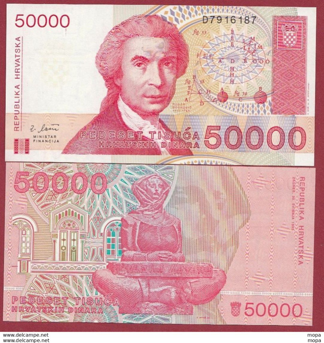 Croatie 50000 Dinara  1993 ---UNC --(267) - Croazia