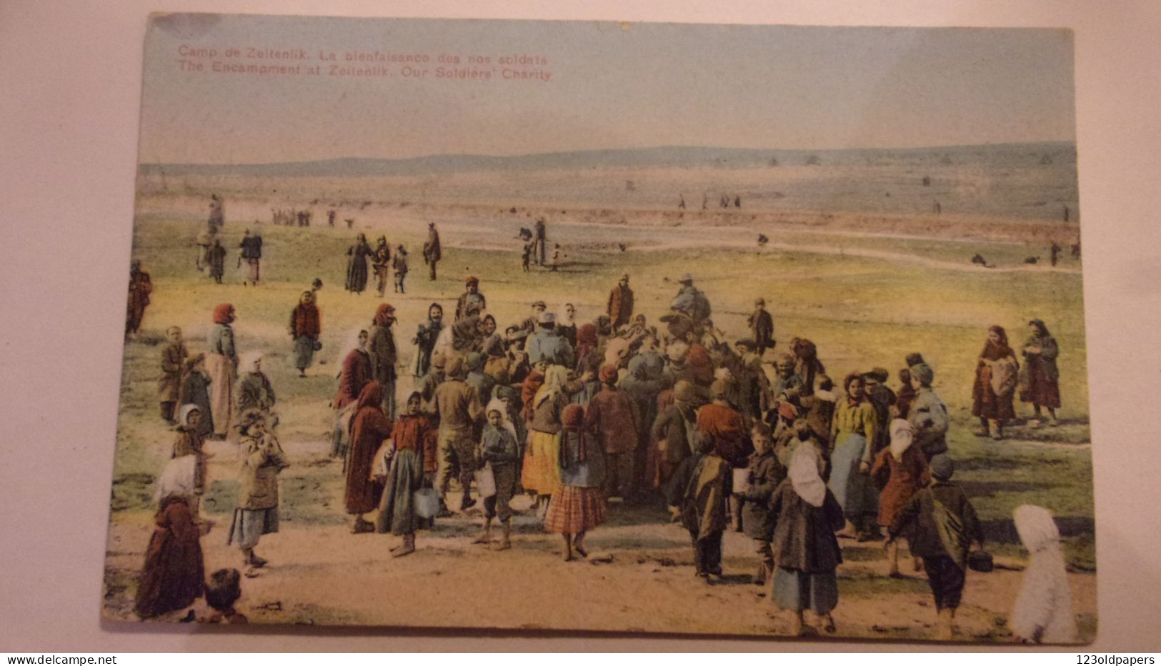 GRECE GREECE CAMP DE ZEITENLIK  LA BIENFAISANCE DE NOS SOLDATS FOTO HENRI MANUEL WWI - Griechenland