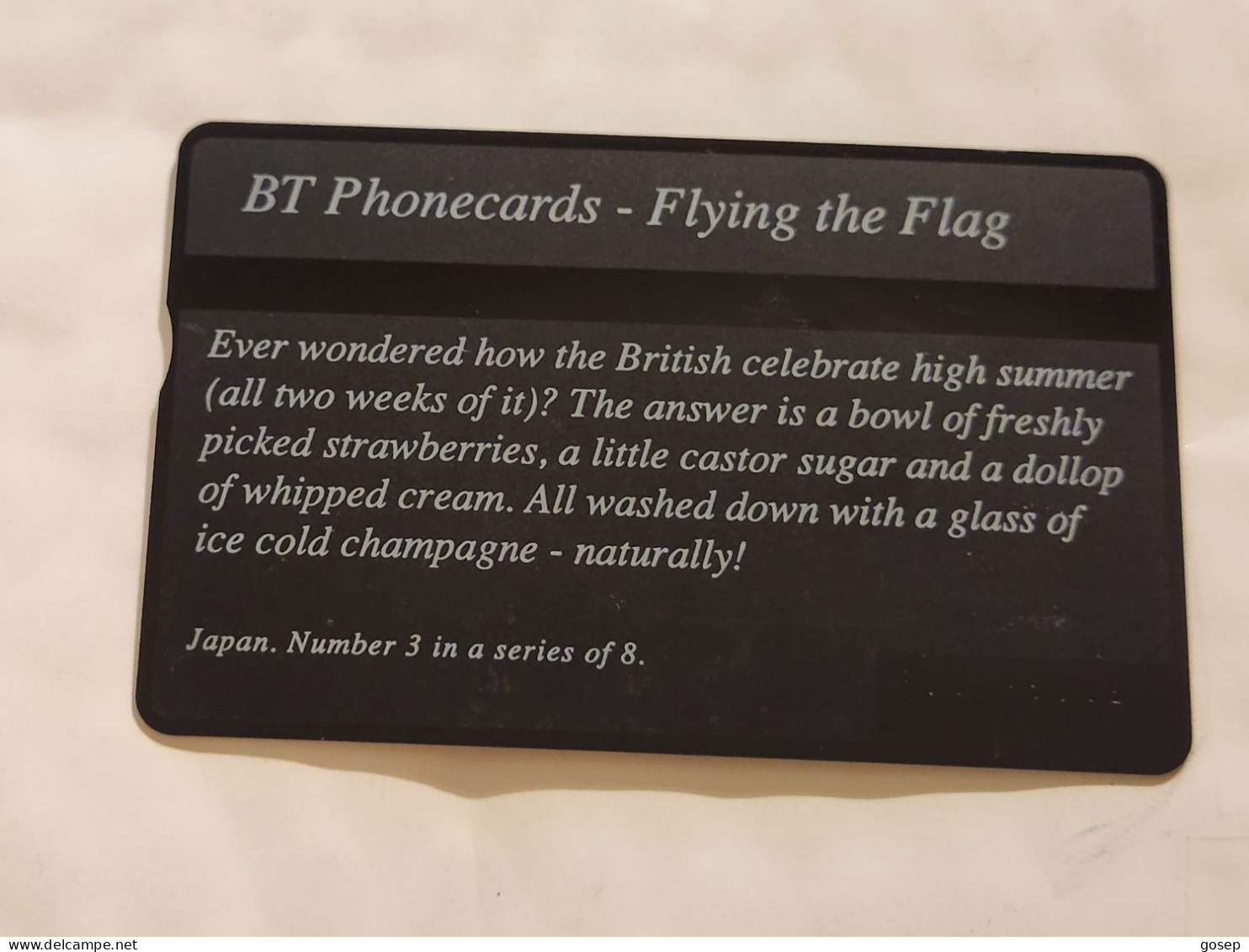 United Kingdom-(BTC149)-Flying The Flag 3 (JAPAN)-(1018)(50units)(506G61269)price Cataloge6.00£ Used+1card Prepiad Free - BT Souvenir